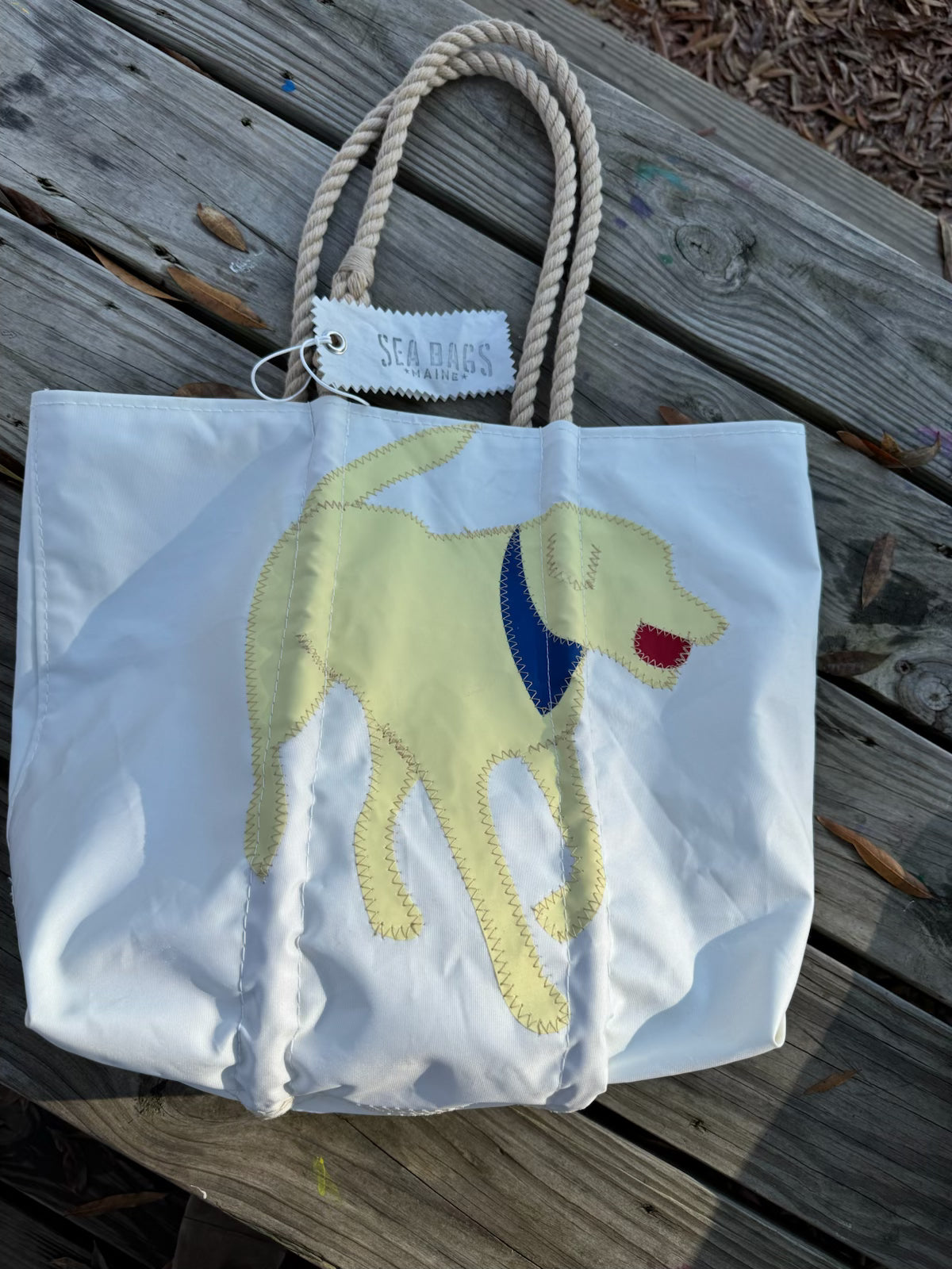 A Sea Bag - Yellow Lab Tote, Medium