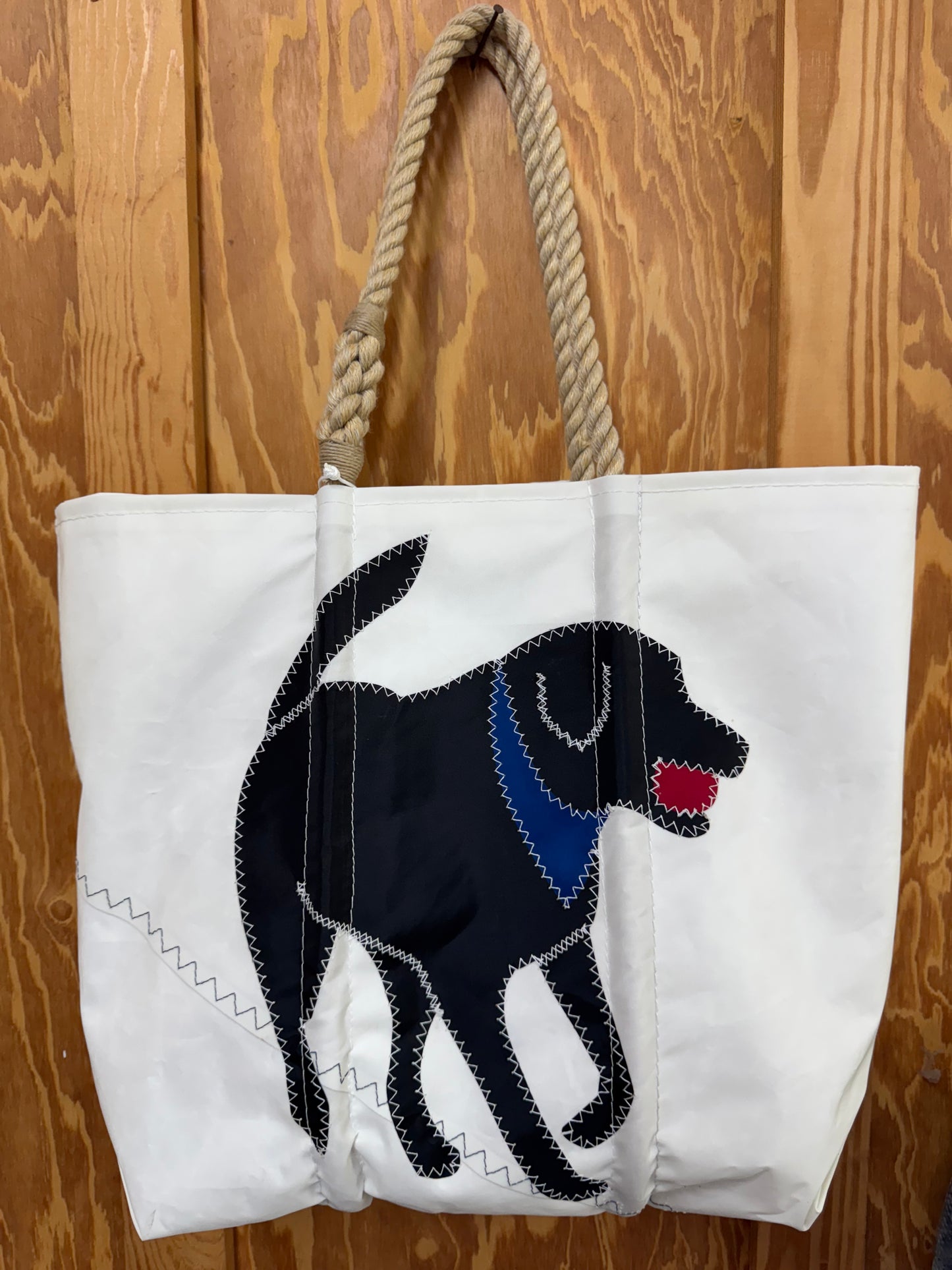 A Sea Bag - Black Lab Tote, Medium