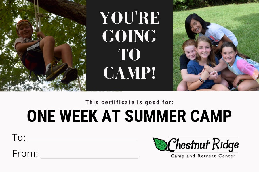 CR - You're going to camp! Printable Card