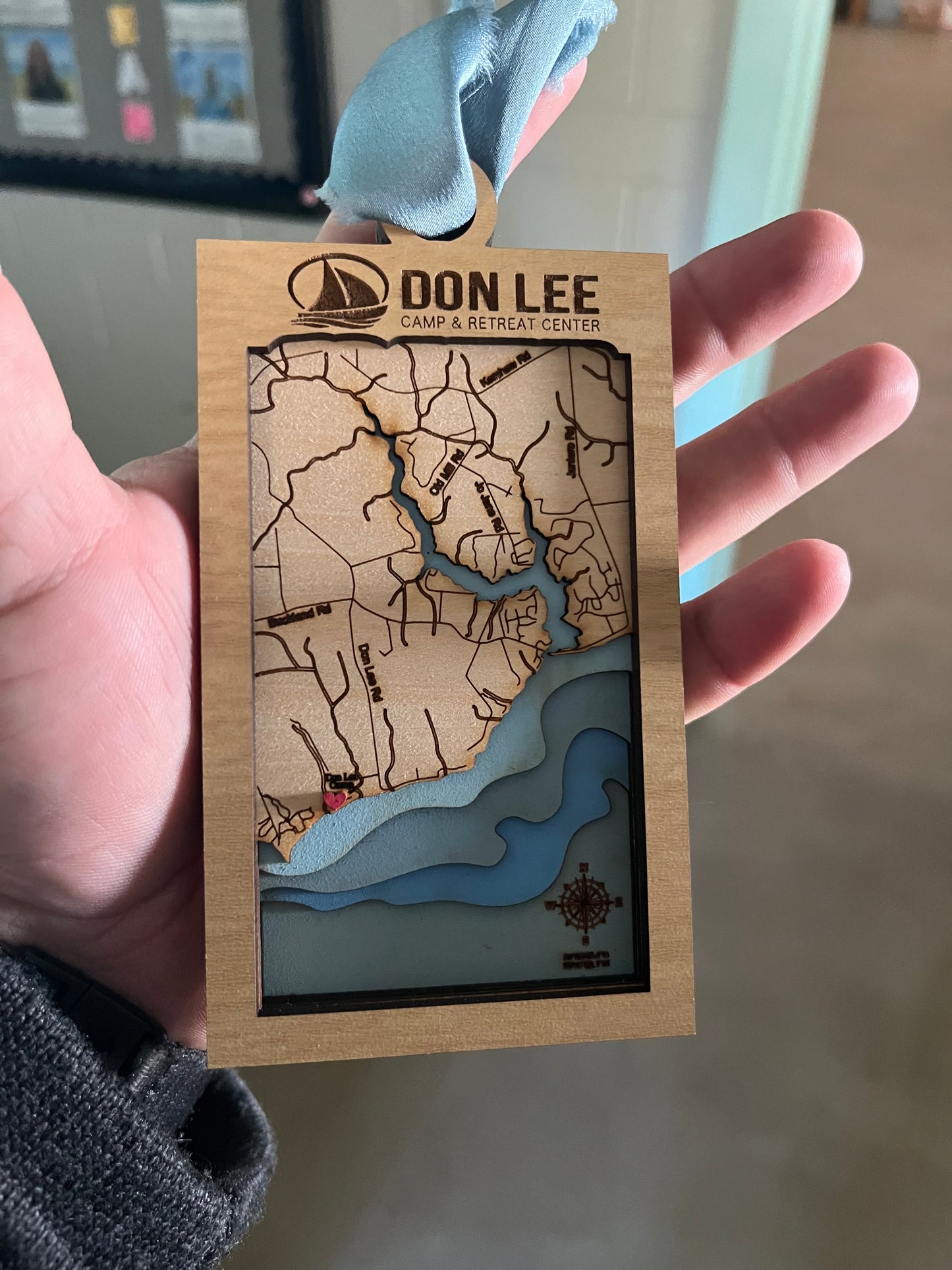 Christmas Ornament- CDL Nautical Map