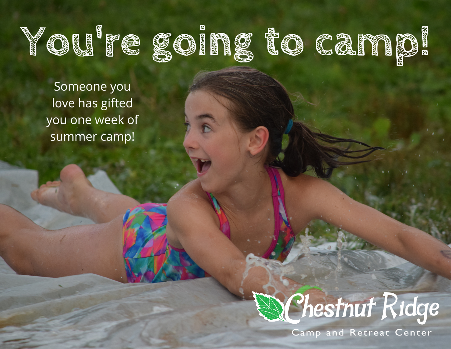 CR - You're going to camp! Printable Card